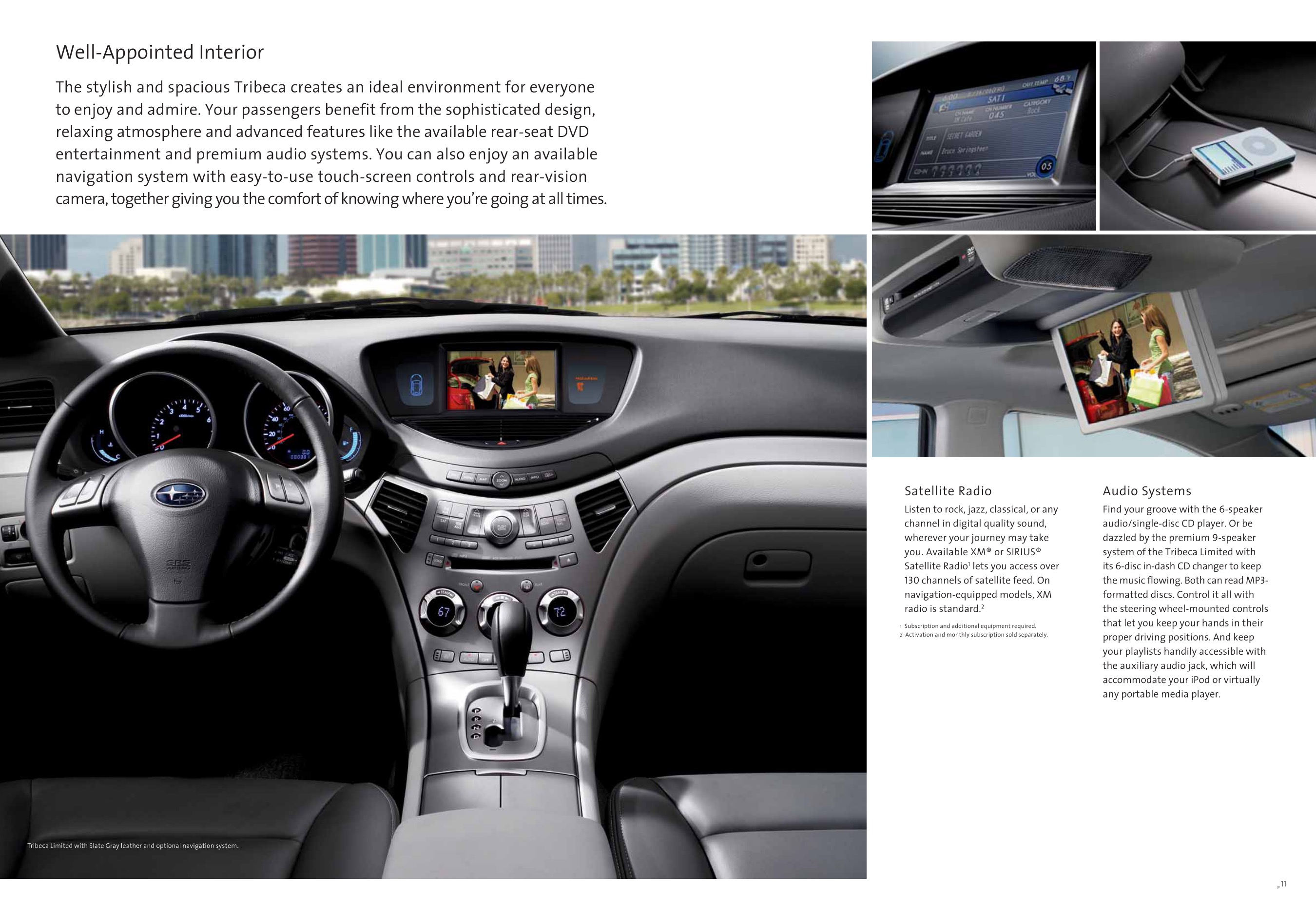 2009 Subaru Tribeca Brochure Page 5